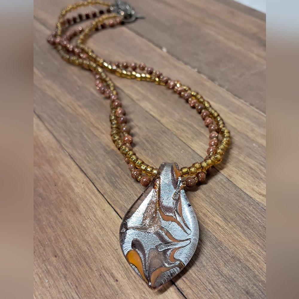 Murano Glass Pendant Necklace